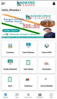 Badam Singh Classes android App screenshot 4